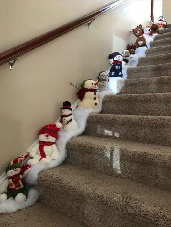 deco marches escalier pour noel 